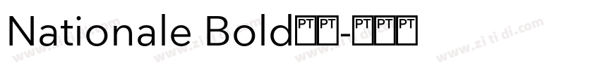 Nationale Bold字体字体转换